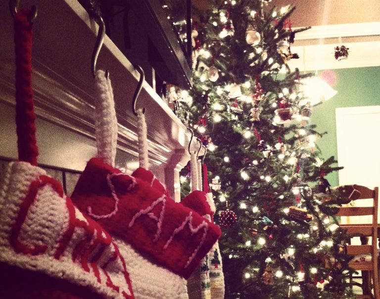 Stockings by the Christmas Tree