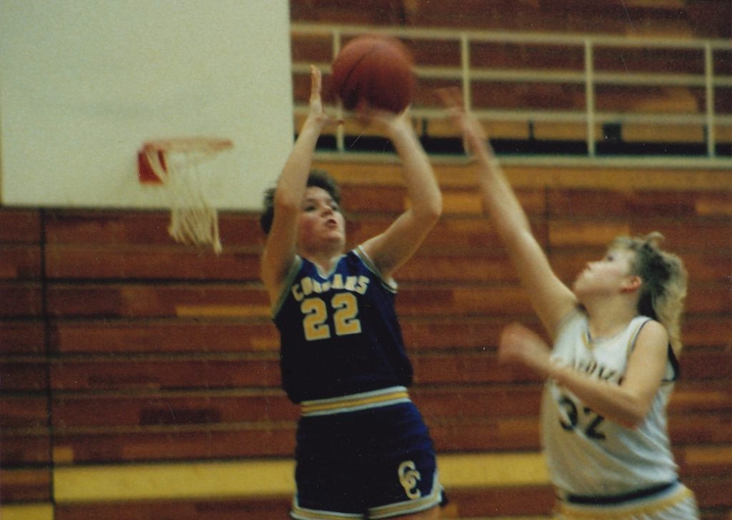 Katrina Shoots a Basketball